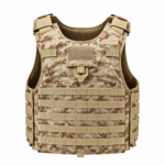 Military Tactical MOLLE Vest – Desert Digital Camouflage Plate Carrier Vest